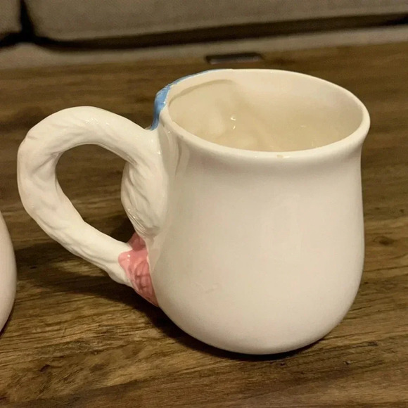 2 Vintage 3D Cats/Kittens Coffee/Tea Mugs/Cups Set of 2 Collectible PMC - Picture 10 of 16